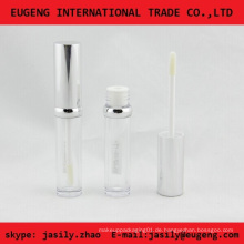 Chinesische Großhandel glänzende Silber Lip Gloss Tube